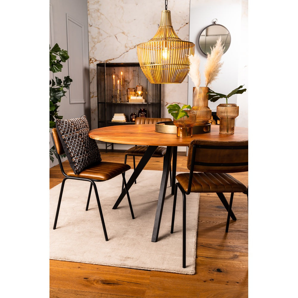 Light & Living Mimoso Dining Table in Black