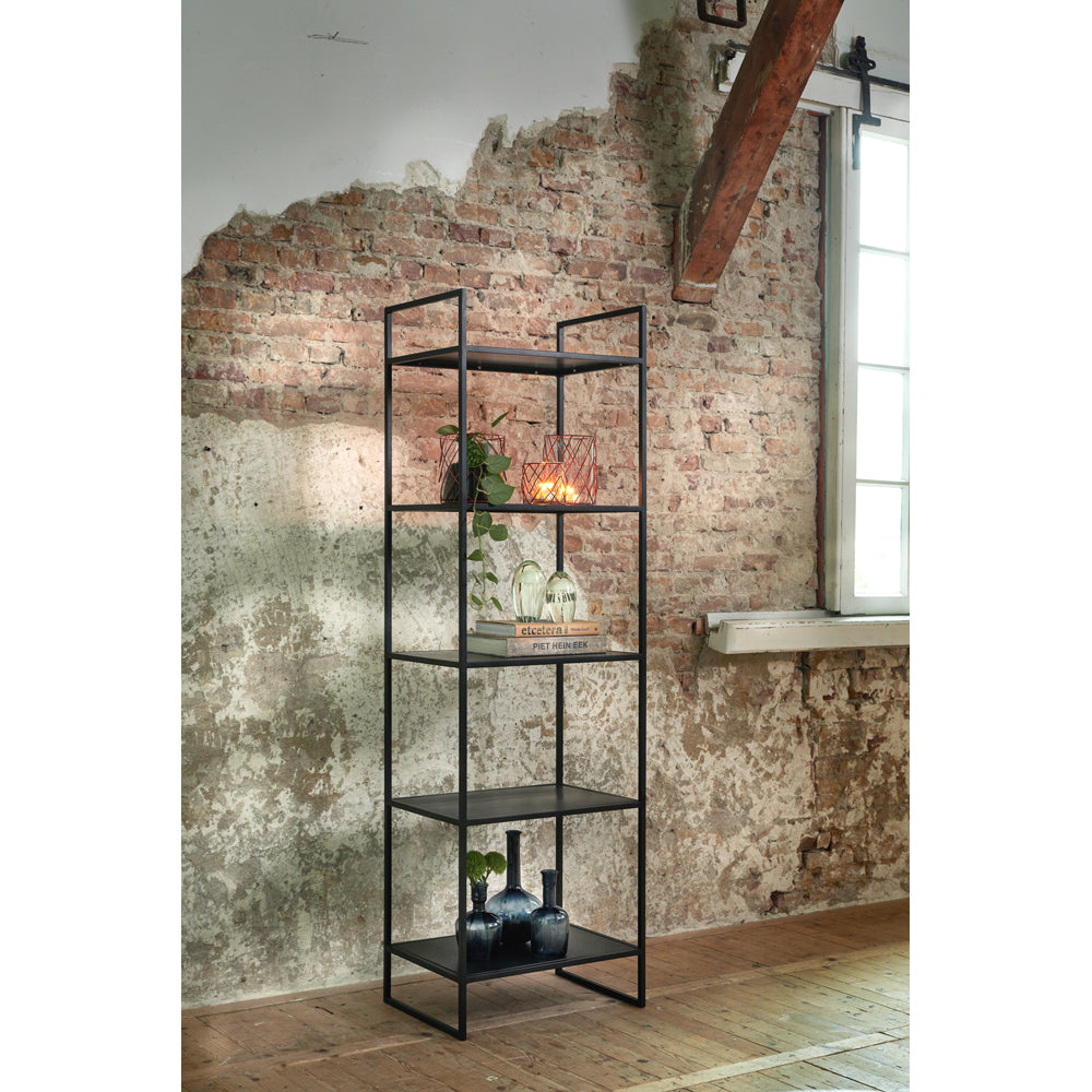 Light & Living Mariki 5 Layer Display Cabinet Black