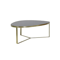 Light & Living Turbi Coffee Table Glass Black And Matt Bronze