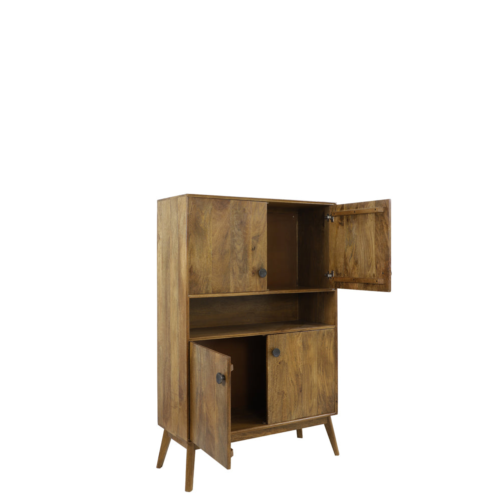 Light & Living Espita Tall Cabinet Brown