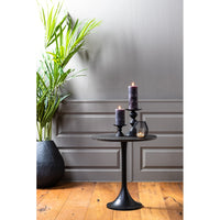 Light & Living Rickerd High Side Table Antique Black