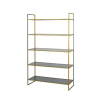 Light & Living Mariki 5 Layer Wide Display Cabinet Gold