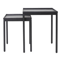 Light & Living Set of 2 Kendra Side Table Matt Black