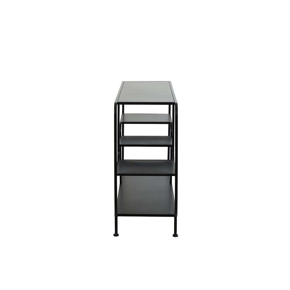 Light & Living Winston Wide Display Cabinet Black