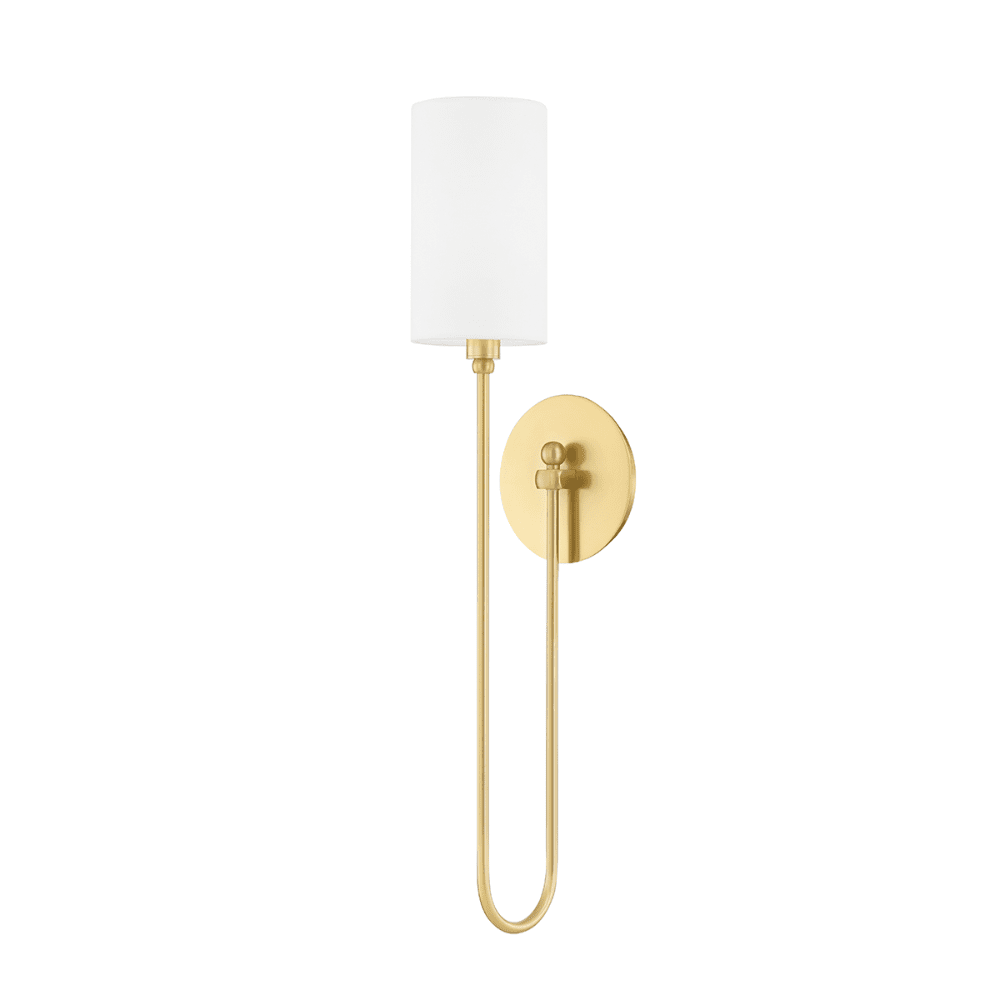 Hudson Valley Lighting Harlem 1 Light Wall Sconce in Aged Brass