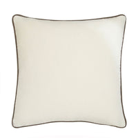 Andrew Martin Pelham Milk Cushion with Slate Piping