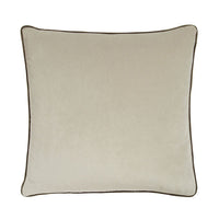 Andrew Martin Pelham Stone Cushion with Taupe Piping