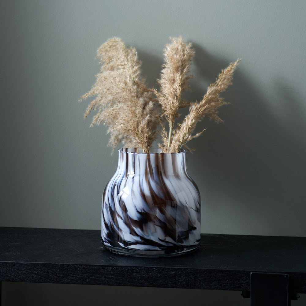 Olivia's Stewart Tortoise Shell Short Glass Vase