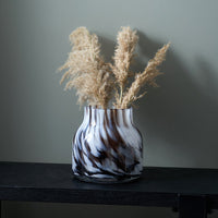 Olivia's Stewart Tortoise Shell Short Glass Vase