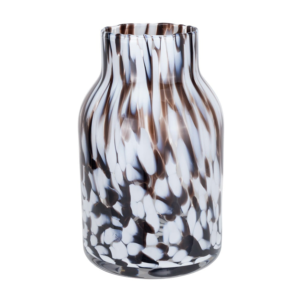 Olivia's Stewart Tortoise Shell Tall Glass Vase