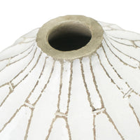 Olivia's Gauld Stoneware Geometric Vase in White