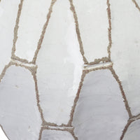 Olivia's Gauld Stoneware Geometric Vase in White