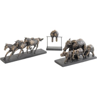 Libra Interiors Parade of Elephants Sculpture Antique Bronze