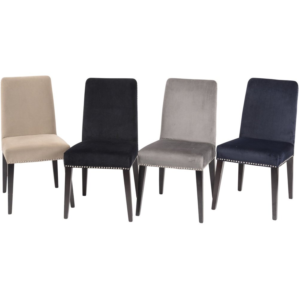 Libra Interiors Mayfair Midnight Dining Chair Navy