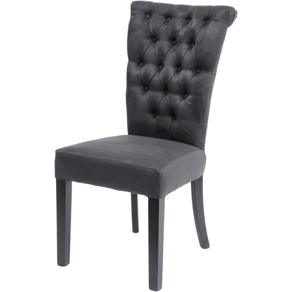 Libra Jansen Dark Grey Buttonback Dining Chair-Libra-Olivia's