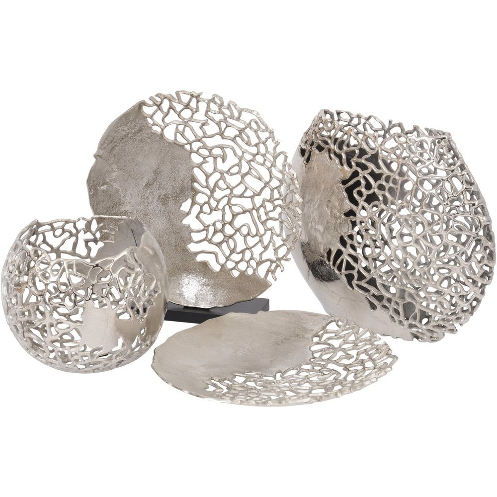Libra Apo Coral Ellipse Aluminium Vase-Libra-Olivia's