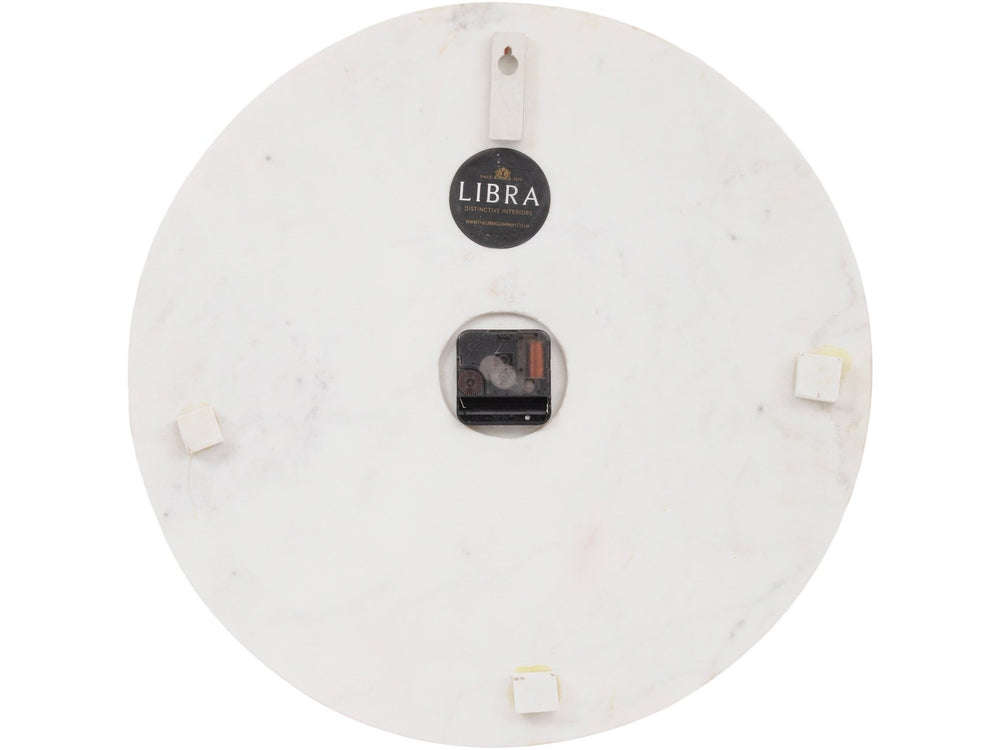 Brass Inlay And Marble Wall Clock | Outlet Olivia's 2