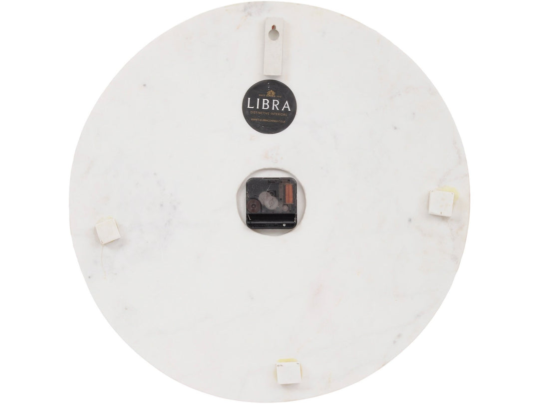 Brass Inlay And Marble Wall Clock | Outlet Olivia's 2