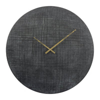 Libra Interiors Textured Aluminium Wall Clock Black And Green