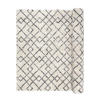 Broste Copenhagen Janson Rug Ivory and Black