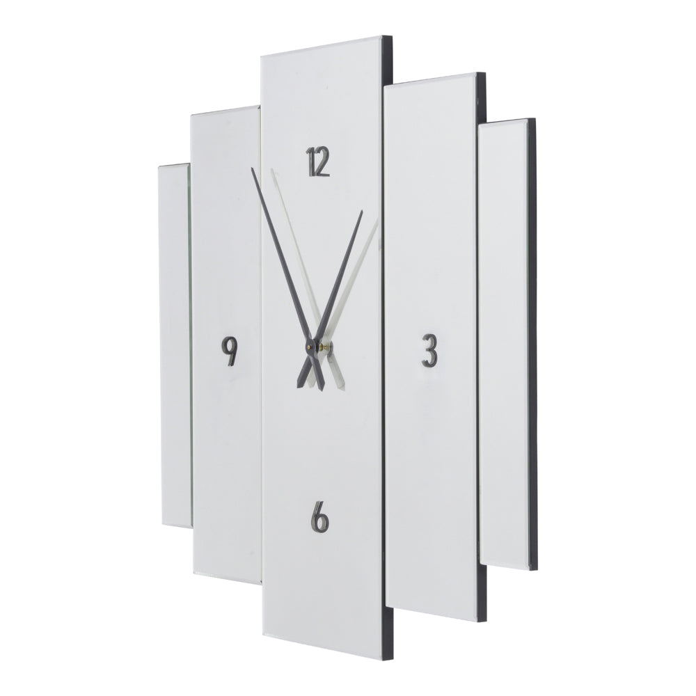 Libra Interiors Aruna Modern Mirrored Wall Clock