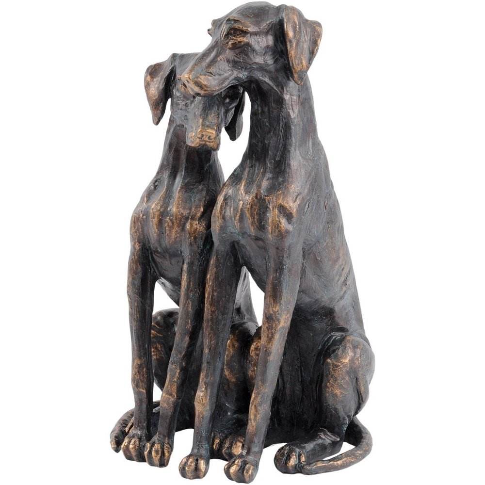 Libra Antique Bronze Pup Sculpture-Libra-Olivia's