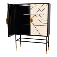 Libra Interiors Rialto Bone Bar Cabinet