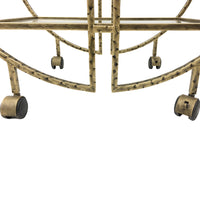 Libra Interiors Saturn Hammered Drinks Trolley