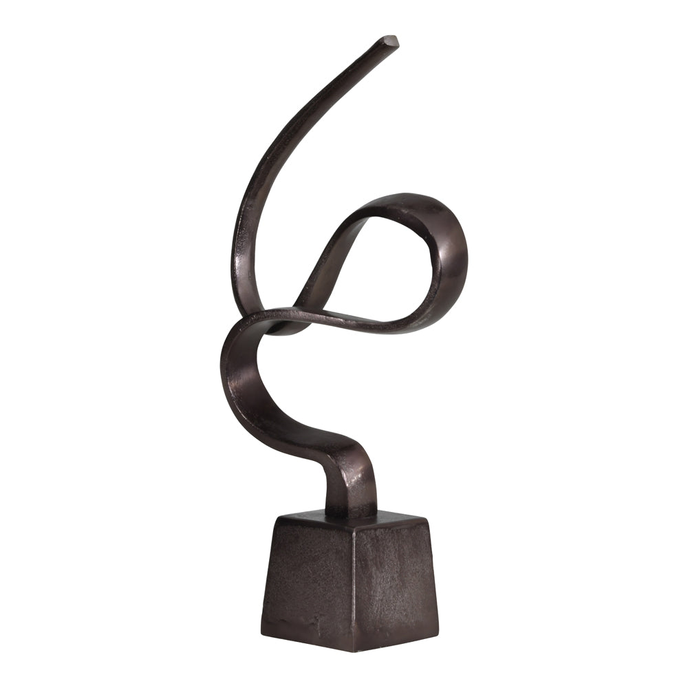 Libra Interiors Metallic Bronze Aluminium Wellness Sculpture On Base