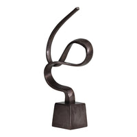 Libra Interiors Metallic Bronze Aluminium Wellness Sculpture On Base