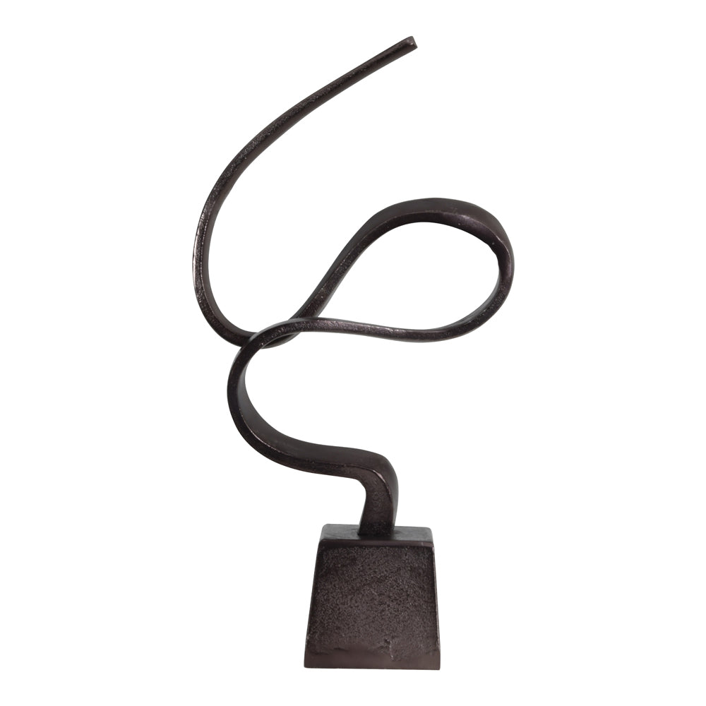 Libra Interiors Metallic Bronze Aluminium Wellness Sculpture On Base