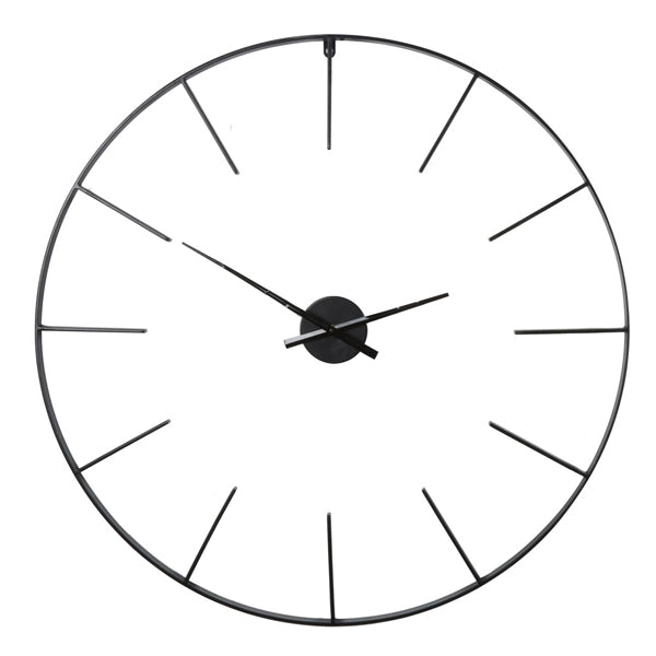 Libra Tiverton Skeleton Black Wall Clock | Outlet