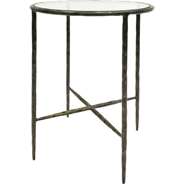 Libra Interiors Patterdale Side Table Dark Bronze Finish