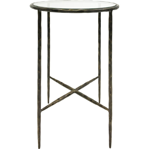 Libra Interiors Patterdale Side Table Dark Bronze Finish