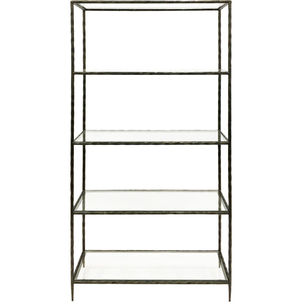 Libra Interiors Patterdale Glass Shelves Shelving Dark Bronze