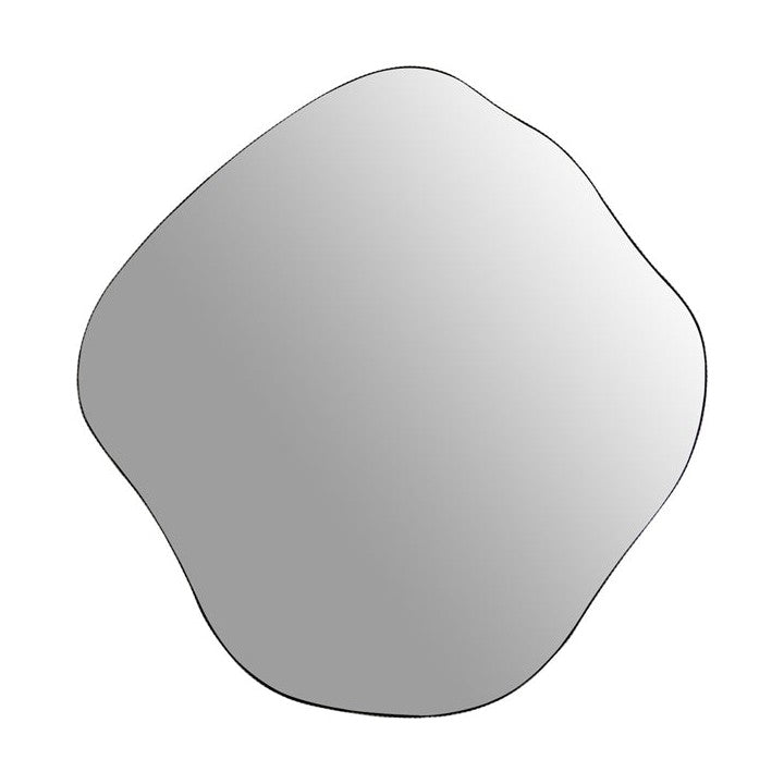 Organic Metal Framed Wall Mirror - Oak Wood Finish Libra 6