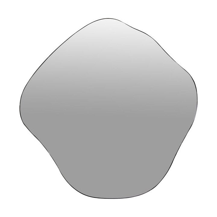 Organic Metal Framed Wall Mirror - Oak Wood Finish Libra 1