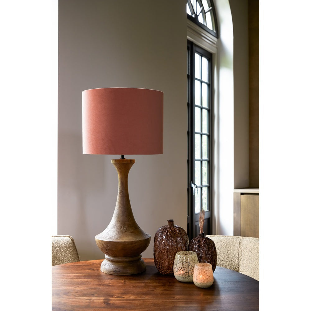 Light & Living Nicolo Table Lamp Base in Dark Matt Brown