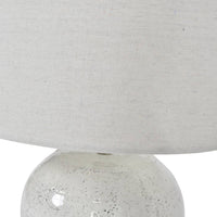 Libra Interiors Speckle Terracotta Glazed Table Lamp With Shade