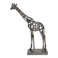 Libra Interiors Courtney Black Nickel Hollow Giraffe 50 cm Sculpture