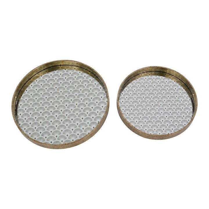 Deco Scallop Trays - Gold Libra 1