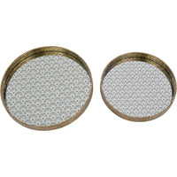 Libra Interiors Deco Scallop Trays Gold