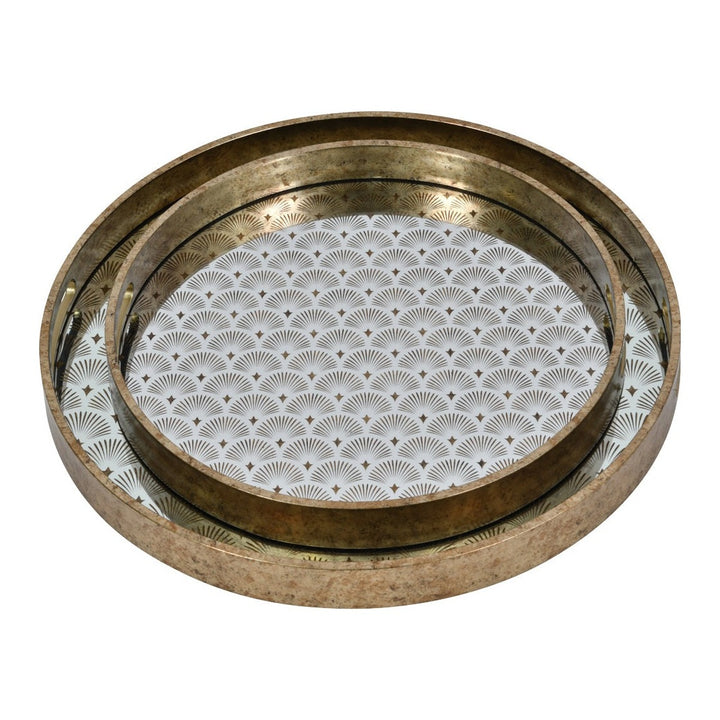 Deco Scallop Trays - Gold Libra 4