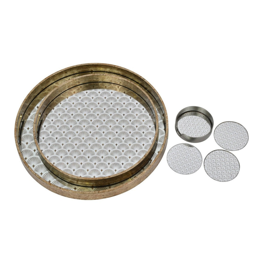 Deco Scallop Trays - Gold Libra 7