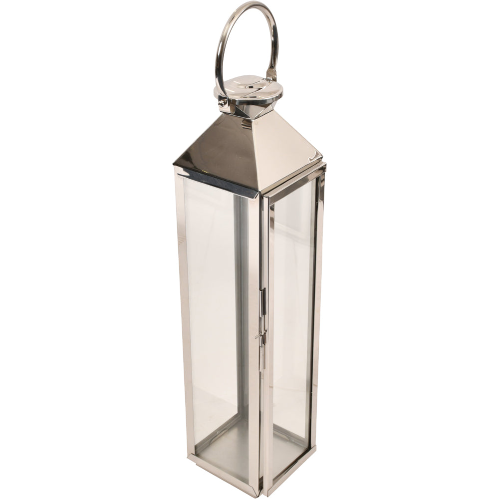 Libra Interiors Iconic Brompton Short Lantern Polished Nickel