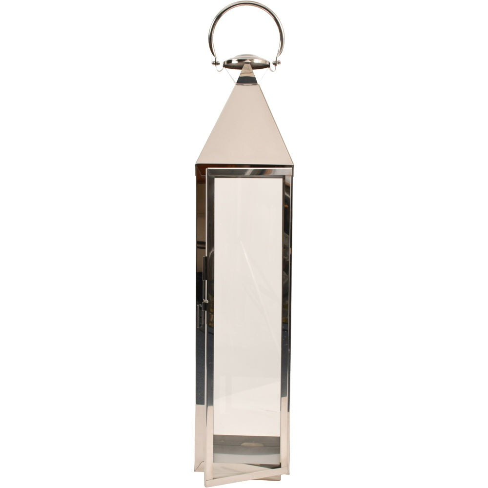 Libra Interiors Iconic Brompton Tall Lantern Polished Nickel