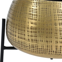 Libra Interiors Clyde Tabletop Planters Brass