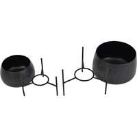 Libra Interiors Clyde Tabletop Planters Black