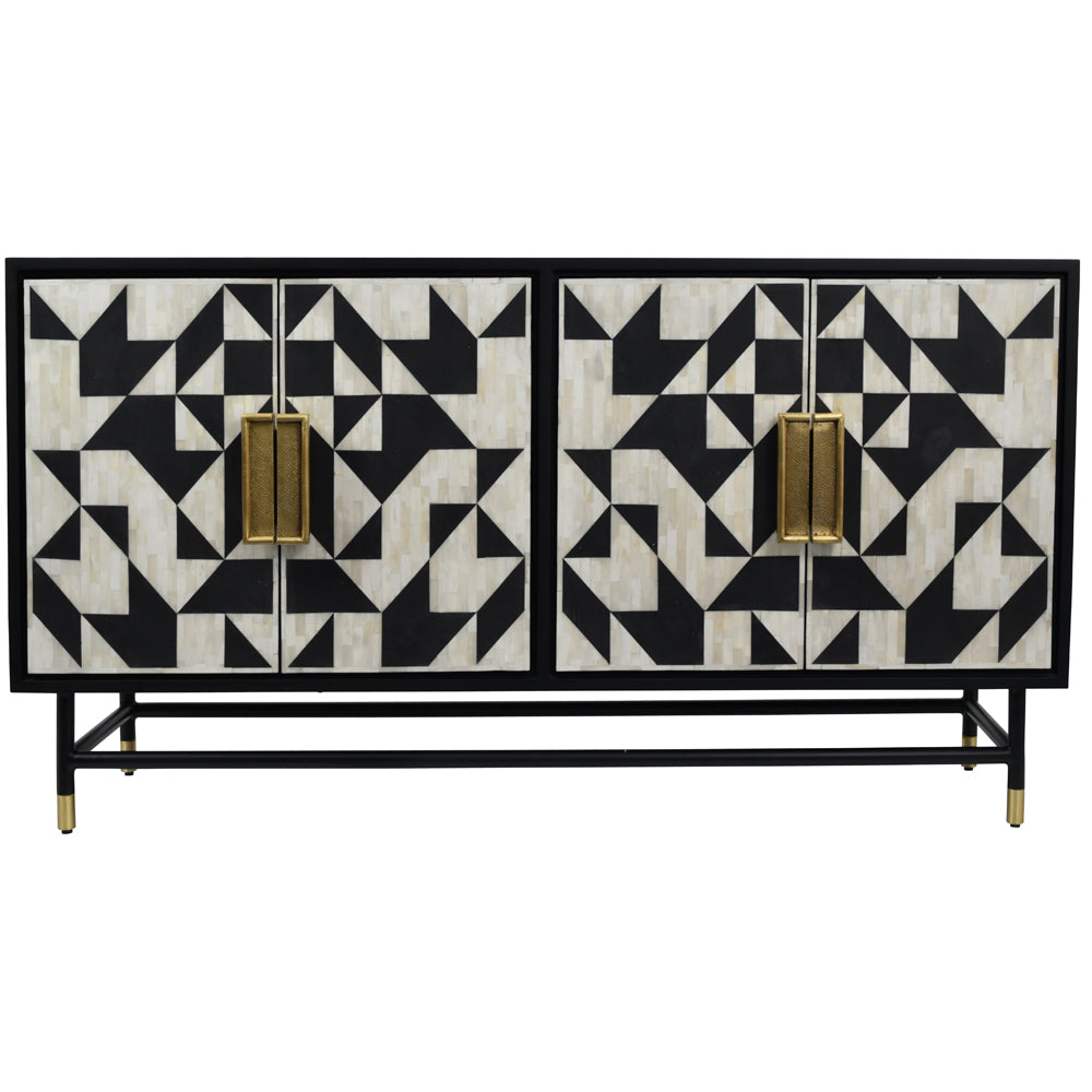 Libra Interiors Wolseley Buffet Cabinet in Black