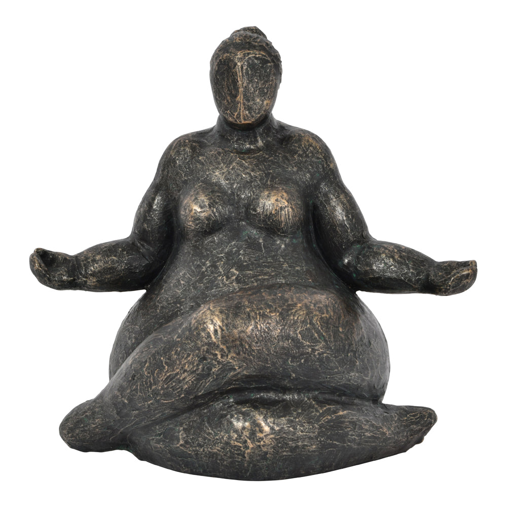 Libra Interiors Freya Meditating Feminine Form Resin Sculpture